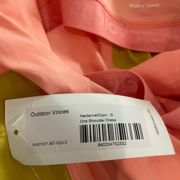 NWT Outdoor Voices One Shoulder Dress - Picture 2 of 4